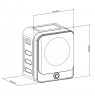 GreenBlue electric tumble dryer for clothes, 3kg load, GB415 GR