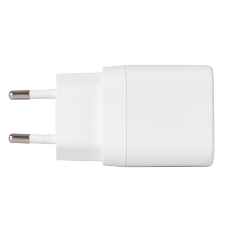 USB sieninis įkroviklis DELTACO, 2x USB-A, 12 W prievadai, maks. bendra galia 12 W, baltas / USB-AC200 / 1903265