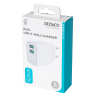 USB sieninis įkroviklis DELTACO, 2x USB-A, 12 W prievadai, maks. bendra galia 12 W, baltas / USB-AC200 / 1903265