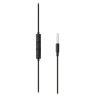 E130 pusiau į ausis įdedamos ausinės STREETZ , atsiliepimo mygtukas, 3,5 mm, mikrofonas, juodos / E130-BLK / 6612038