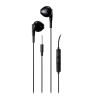 E130 pusiau į ausis įdedamos ausinės STREETZ , atsiliepimo mygtukas, 3,5 mm, mikrofonas, juodos / E130-BLK / 6612038