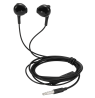 E130 pusiau į ausis įdedamos ausinės STREETZ , atsiliepimo mygtukas, 3,5 mm, mikrofonas, juodos / E130-BLK / 6612038