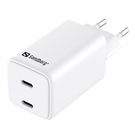 Sandberg 441-56 AC Charger Dual USB-C PD65W EU