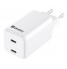 SANDBERG AC Charger Dual USB-C PD65W EU