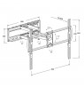 Montis bracket TV „DENALI” 37"- 105" MT162 2.67 m (105") Black