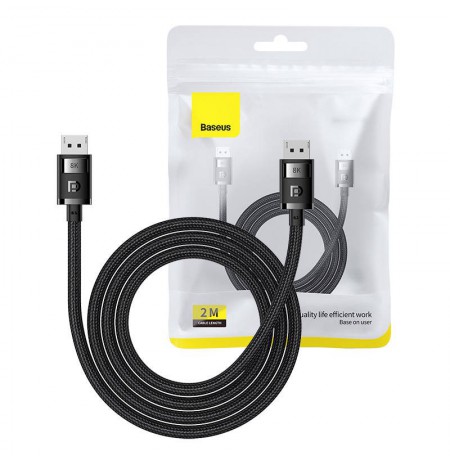 Baseus DisplayPort to DisplayPort Cable 8K 2M Black