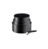 TEFAL Pot Set, 4 pcs | L7649453 Ingenio Ultimate | Aluminum | Black