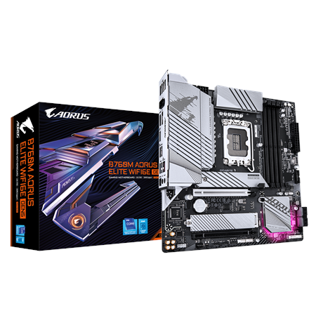 Gigabyte B760M AORUS ELITE WIFI6E GEN5 | Processor family Intel | Processor socket LGA1700 | DDR5 | Supported hard disk drive in