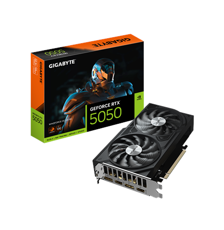Gigabyte GeForce RTX 5050 WINDFORCE OC V2 8G | NVIDIA | 8 GB | GeForce RTX 5050 | GDDR6 | HDMI ports quantity 2 | PCI-E 5.0