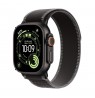 Apple Watch Ultra 3 GPS + Cellular 49mm Black Titanium Case with Black/Charcoal Trail Loop - S/M