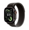 Apple Watch Ultra 3 GPS + Cellular 49mm Black Titanium Case with Black/Charcoal Trail Loop - S/M