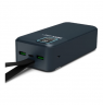 PORT CONNECT External USB-C battery integrated lamp | 30000 mAh | Blue