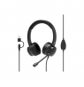 PORT CONNECT | USB Comfortable Stereo Office Microphone Headset | Built-in microphone | Wired | Black