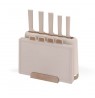 Maestro MR-1412-BEIGE Knife set with block + Cutting board set Beige