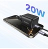 UGREEN X512 20W GAN 1X USB-C Mains Charger - Black