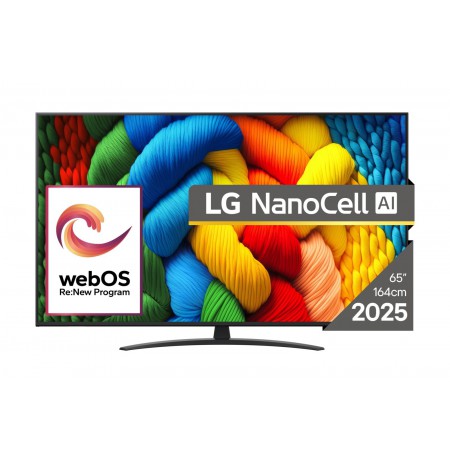 LG NanoCell AI 65NANO81A3A TV 165.1 cm (65") 4K Ultra HD Smart TV Wi-Fi Black