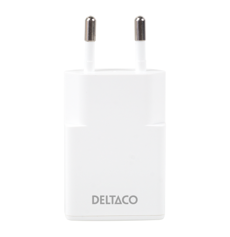USB-C įkroviklis DELTACO, 1x USB-C PD 30 W, plonas, PPS, baltas / USBC-AC156 / 1903268
