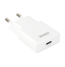 USB-C įkroviklis DELTACO, 1x USB-C PD 30 W, plonas, PPS, baltas / USBC-AC156 / 1903268