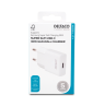 USB-C įkroviklis DELTACO, 1x USB-C PD 30 W, plonas, PPS, baltas / USBC-AC156 / 1903268