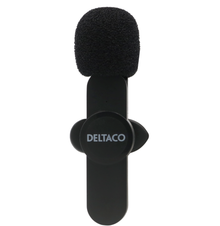 Belaidis vlogging mikrofonas DELTACO USB-C/Lightning, 1-pack / VLOG-100