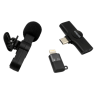 Belaidis vlogging mikrofonas DELTACO USB-C/Lightning, 1-pack / VLOG-100