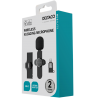 Belaidis vlogging mikrofonas DELTACO USB-C/Lightning, 1-pack / VLOG-100