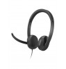 Lenovo VoIP 5000 Wired Headset w/ Mic, USB A/C, Bl
