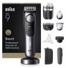 Braun BeardTrimmer 9 BT9560 beard trimmer Battery 52 2 cm Wet & Dry Black, Silver