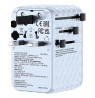 Verbatim Charge 'n' Travel 100W Universal Travel Adapter with retractable cable Blue