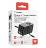 Verbatim Charge 'n' Travel 70W 2C retractable Universal Travel Adapter Black