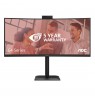AOC Monitor 34" CU34E4CW HDMI+DP+USB-C+Webcam