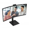 AOC Monitor 34" CU34E4CW HDMI+DP+USB-C+Webcam