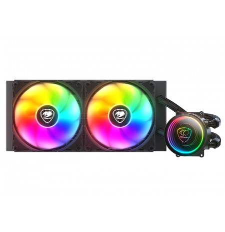 COUGAR Poseidon Elite ARGB 240 Computer case All-in-one liquid cooler Black 1 pc(s)