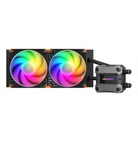 COUGAR CGR-PSDUTRGB-B-240 Processor All-in-one liquid cooler 12 cm Black 1 pc(s)