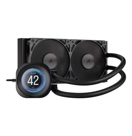 Corsair Nautilus 240 RS LCD Processor All-in-one liquid cooler 12 cm Black 1 pc(s)