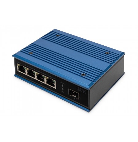 Industrial switch 4x100Base-TX, 1xuplink FX