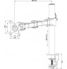 iiyama Simple and functional single desktop arm