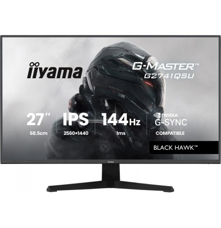 iiyama G-MASTER Get ahead with the 27" G2741QSU-B1 Black Hawk monitor with IPS Panel Technology and 1ms MPRT