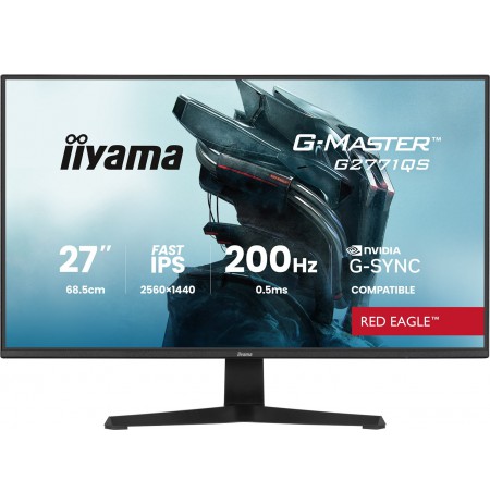 iiyama G-MASTER Join the pro squad with the 27" Red Eagle, delivering stunning QHD resolution and a blistering 200Hz refresh