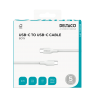 USB-C į USB-C kabelis DELTACO, 1m, USB 2.0, baltas, pintas, SPR 3A/60W / IPLH-1010 / 1902626