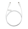 USB-C į USB-C kabelis DELTACO, 1m, USB 2.0, baltas, pintas, SPR 3A/60W / IPLH-1010 / 1902626