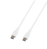 USB-C į USB-C kabelis DELTACO, 1m, USB 2.0, baltas, pintas, SPR 3A/60W / IPLH-1010 / 1902626