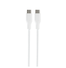 USB-C į USB-C kabelis DELTACO, 60W, 0.5 m, baltas / IPLH-1005 / 1902625