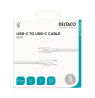 USB-C į USB-C kabelis DELTACO, 60W, 0.5 m, baltas / IPLH-1005 / 1902625