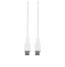 USB-C į USB-C kabelis DELTACO, 60W, 0.5 m, baltas / IPLH-1005 / 1902625