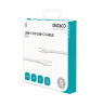 USB-C į USB-C kabelis DELTACO, 60W, 0.5 m, baltas / IPLH-1005 / 1902625