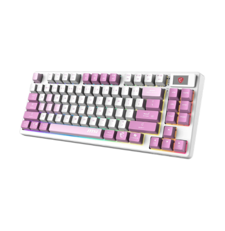 MSI FORGE GK600 TKL WIRELESS VIOLET | Gaming keyboard | Wireless | US | 2.4 GHz Wireless