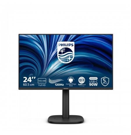 Philips 3000 series 24B2U3301/00 computer monitor 60.5 cm (23.8") 1920 x 1080 pixels Full HD LCD Black