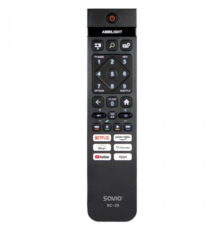 Savio RC-26 remote control IR Wireless TV Press buttons
