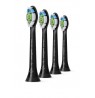 Philips Sonicare W2 Optimal White HX6064/88 Sonic Dantų šepetėlio galvutės, Juoda
